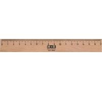 Règle en bois M+R 170 mm hêtre avec insert métallique