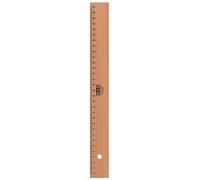 Règle en bois M+R 300 mm hêtre avec insert métallique