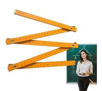 Règle en bois pliable - Bâton de mesure pliable précis | Règle pliable en bois avec nous et mesures métriques | Règle en bois pliable | Règle en bois pliable pour la mesure