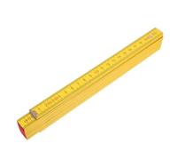 Règle en Bois Pliable Double Face 2 Mètres Graduations Métriques | Marquages Résistants à L'usure, Pliage en Dix Sections, Visibilité Rapide, pour Menuisiers et Enseignants