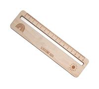 Règle en bois pour dessin mathématique, outil de mesure pour enfants, apprentissage de Noël pour garçon, fille, enfant, étudiant, règle décorative