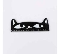 Règle En Forme De Chat Pour Enfant,Mini Animal Droit,Fournitures Scolaires,1 Pièce - Type Black