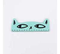 Règle En Forme De Chat Pour Enfant,Mini Animal Droit,Fournitures Scolaires,1 Pièce - Type Mint Green