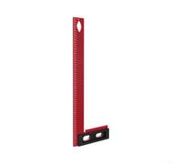 Règle en forme de L pour le travail du bois avec trous de marquage de précision, carré en alliage d'aluminium pour disposition de ligne parallèle, outil de menuiserie essentiel pour atelier et