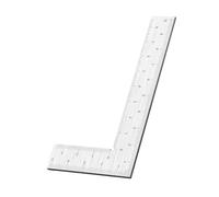 Règle en L à échelle latérale en acier inoxydable, outil à 90 degrés pour le travail du bois, guide de mesure et de disposition des, utilisation de charpentier, disposition carrée, règle carrée