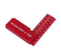 Règle en L, règle à angle droit - Règle carrée en en forme de L de 10,2 cm - Outil de mesure de haute précision - Outils de travail du bois à angle droit de haute précision pour le travail des
