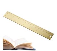 Règle en métal 18 cm Outil de précision à double échelle | Règle droite pour mesurer le dessin, la coupe, les travaux manuels, la largeur, la hauteur, les étudiants, les enseignants