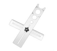 Règle en métal de 40 cm pour localisateur de trou de carrelage pour un guide de perçage précis sur les surfaces de brique, béton, maçonnerie