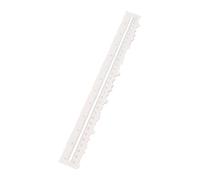 Règle en papier métallique avec bords dentelés - Couvercle - Règle coupée - Pour scrapbooking et écriture de cartes