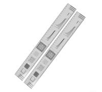 Règle en plastique avec échelle claire de latitude et de longitude pour mesurer les distances (TQ34(31/32/34))