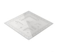 Règle en plastique transparent résistante à l'usure | Compatible MGRS/USNG, échelles 1:25k-1:100k, lecture précise, pour idéal arpenteurs