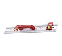 Règle en pour aluminium 50cm Fioles Haute Précision Règle en | antidérapante, confort prolongé, lecture pour facile, 50cm standard, usage professionnel