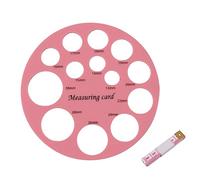 Règle en silicone de 13 tailles de diamètre pour tire-lait - Outil de mesure de carte de mesure pour mamelon - Fournitures d'allaitement pour maman
