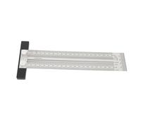 Règle en T de marquage Ultra précise, règle en T de traçage pour Le Travail du Bois en Acier Inoxydable avec échelle de précision, Outil de marquage pour Charpentier permettant de (200 mm)