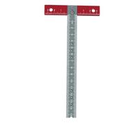 Règle en T en alliage d'aluminium pour le travail du bois - Jauge de marquage 170 mm x 85 mm avec échelle métrique gravée, angle de 90° et système de positionnement multi-trous