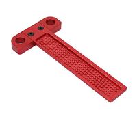 Règle en T en Forme de T Règle de Mesure Outils de Traçage en Bois à l'Aiguille de Traçage en Aluminium de Travail du Bois de Trou(T-160)