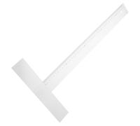 Règle en T Portable 45cm en Acrylique Blanc pour Dessin et Relevé