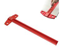 Règle en T - Règle carrée - Poinçon à angle droit, CEIEVER Règle en T - Outil de poinçonnage en alliage d'aluminium - Marqueur en alliage d'aluminium pour arpentage de charpentier (400mm)