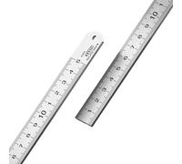 Règle épaisse en acier inoxydable 304, outil de mesure, design anti-pliage, idéal pour la construction et le dessin technique, règle antirouille pour étudiant