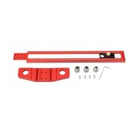 Règle Équerre 30 cm Aluminium, Double Échelle Métrique et Pouce - Guide de Perçage Précis, Manches de Foret Interchangeables 6-10 mm, Outil Polyvalent Menuiserie