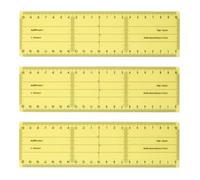Règle-équerre - ALEPH - FTT210162-3 - Lot de 3 - 21cm - Plastique Jaune