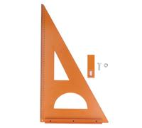 Règle équerre de charpentier Fuchooky 50 x 30 cm, plaque en plastique technique, angle droit à 90°, outil de charpentier