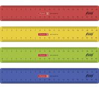 Règle Flexi 20 cm multicolore sous blister individuel