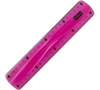 Règle flexible en rose juteux - parfaite pour l'école et le bureau Des mesures précises au bout des doigts grâce à une longueur pratique de 20 cm. Soyez à l'aise et élégant