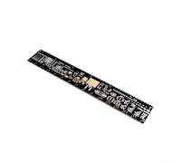 Règle FR-4 Dorée 20cm Référence Composants | Matériau FR-4 plaqué or, échelle cm/mm, tableau largeur piste, référence foret AWG, pour diodes SMD