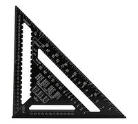 Règle, Fydun outil de mesure de l'ingénieur charpentier de précision de règle de forme de triangle d'alliage d'aluminium d'alliage d'aluminium de 12 pouces