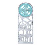 Règle géométrique | Aides d'apprentissage créatives pour les mathématiques, règle de dessin géométrique | Règle multifonctionnelle, règle de dessin et modèles, règle géométrique flexible, modèle de