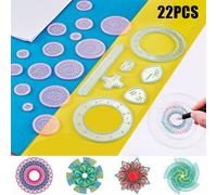 Règle Géométrique, Modèle De Dessin, Ensemble De Jouets De Dessin Spirographe, Engrenages, Accessoires De Peinture, Papeterie Créative