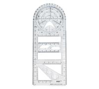 Règle Géométrique Multifonctionnelle, Modèle De Dessin Géométrique, Outil De Mesure Pour Fournitures Scolaires Et De Bureau, Règles De Dessin Pour Étudiants
