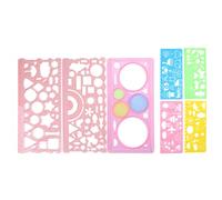 Règle géométrique multifonctionnelle - Modèle de dessin géométrique - Outil de mesure - Règle de brouillon pour fournitures scolaires et de bureau