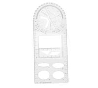 Règle Géométrique Multifonctionnelle Plastique Blanche Rentrée Scolaire | Fournitures Scolaires, Règle D'apprentissage des Mathématiques, Règle D'examen Géométrique, Légère et Portable