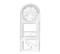 Règle géométrique multifonctionnelle - Règle de dessin mathématiques - Règle de mesure multifonction - Outil de dessin pour étudiants en enseignement