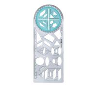 Règle géométrique multifonctionnelle - Règle de géométrie mathématique | Outil de mesure de modèle de dessin géométrique | Règle de dessin mathématique en plastique | Outil de dessin géométrique pour