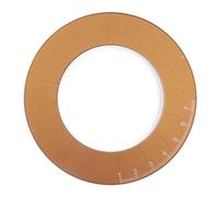 Règle géométrique ronde en métal de 12,7 cm - Règle de dessin - Règle ronde - Modèle de règle ronde - Règle de concepteur, enseignant, charpentier