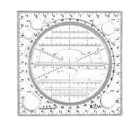 Règle géométrique rotative Outil de dessin mathématique pour l'école Outil de mesure géométrique rotatif pour étudiant