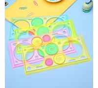 Règle Géométrique Spirographe 4 Pièces/Ensemble, Outil D'apprentissage Et De Dessin, Papeterie Pour Étudiants, Ensemble De Pochoirs De Dessin, Cadeau Créatif