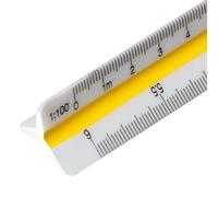 Règle graduée 30 cm Règle d'architecte rainures en plastique Design coupe triangulaire Règles à échelle professionnelle pour architectes et ingénieurs : 1:100