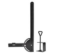 Règle Guide Multifonctionnelle Mobile, Outil de Menuiserie Acier 550mm, Mesure Précise de Longueur et Angle - Haute Précision 1mm, Adaptée Construction et Maçonnerie