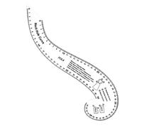 Règle incurvée française multifonctionnelle pour la fabrication de vêtements, la confection de vêtements, outil de couture en acrylique transparent