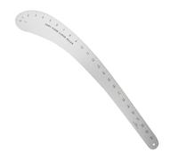 Règle incurvée, règle de fabrication de motifs solides, modèle de dessin précis en alliage d'aluminium, outil de conception tendance pour le matelassage, le dessin, la , le dessin, mesure