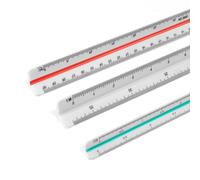 Regle Kutch, 3 Pièces Eègles D'échelle Triangulaire Kutch 1/20 1/25 1/50 1/75 1/100 1/125 1/200 1/250 1/300 1/400 1/500,Regle 30 Cm Pour Etudiants,Dessinateurs Ingénieurs