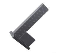 Règle L Métal Double Échelle pour Bois et Métal | Mesure angles droits, vérifie déviations verticales, échelles doubles, alliage aluminium, 130x80mm
