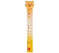 Legami – Règle Teddy Bear – plastique 15 cm – pour mesurer, souligner et tracer des lignes nettes