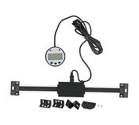 Règle Linéaire Digitale en Acier Inoxydable et Aluminium 0,01mm - Haute Précision et Résolution, Écran Digital avec Magnétisme - Mesure Industrielle Polyvalente (0-200mm)