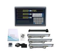 Règle linéaire Ensemble/kit à 3 axes for routiers de routage Lecture numérique + encodeurs linéaires 5U Échelle de 50 à 1000mm pour outils DRO, tournage, fraisage(3 axis dro set)