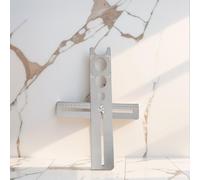 Règle localisatrice de trous en acier inoxydable avec écrou rotatif à 360° configurable pour un perçage précis sur le carrelage, le marbre, le bois - Trous de 25 ou 40 ou 45/55 mm, plage de mesure de